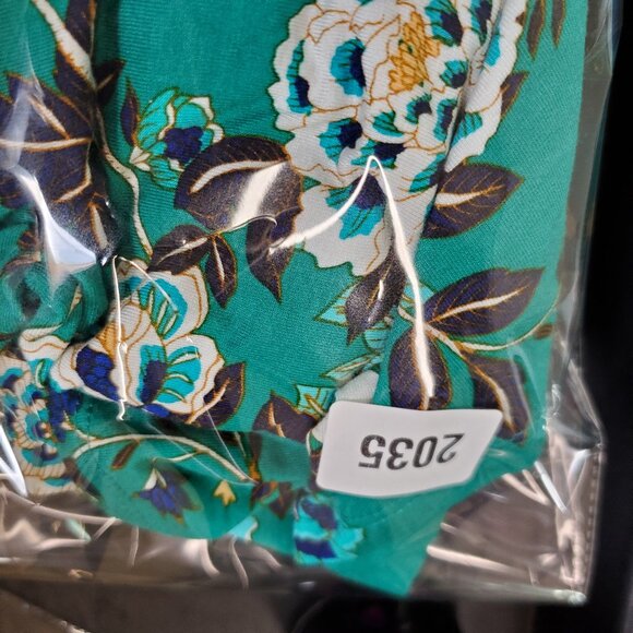 Crochet Lace Floral Print Green Sleeveless Plus 3X Spring Summer New - Picture 7 of 7